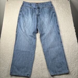 Marithe Francois Girbaud Jeans Men's Size 38 M Long Baggy Light Wash Skater